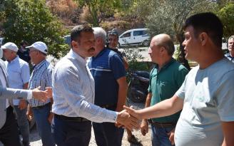 AK Parti Genel Başkan Yardımcısı Hamza Dağ, Marmaris’te yanan mahalleleri ziyaret etti