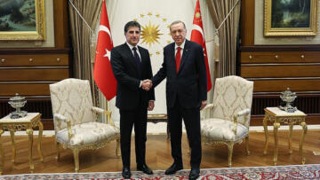 Cumhurbaşkanı Erdoğan, IKBY Başkanı Barzani’yi kabul etti