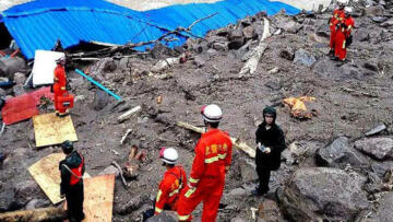 Çin’de meydana gelen heyelanda 47 kişi mahsur kaldı!