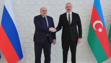 Azerbaycan Cumhurbaşkanı, Rusya Başbakanı’nı kabul etti
