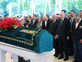 Cumhurbaşkanı Erdoğan, Özer Uçuran Çiller’in cenaze törenine katıldı