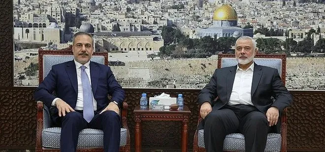 Katar’da Gazze diplomasisi! Bakan Hakan Fidan ile Hamas lideri İsmail Heniyye bir araya geldi.