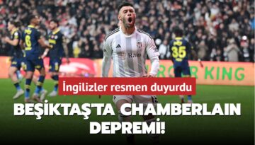 Beşiktaş’ta Chamberlain depremi! İngilizler resmen duyurdu