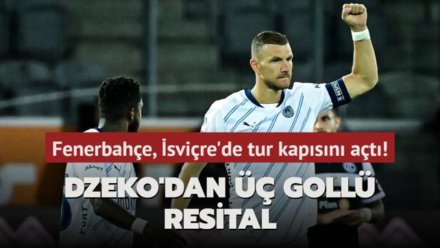 Fenerbahçe, İsviçre’de tur kapısını açtı! Dzeko’dan üç gollü resital