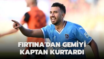 Fırtına’dan gemiyi kaptan kurtardı