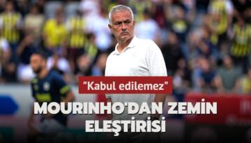 Jose Mourinho’dan zemin eleştirisi! ‘Kabul edilemez‘