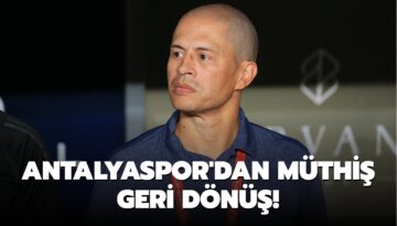 Antalyaspor’dan müthiş geri dönüş!