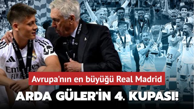 Arda Güler’in 4. kupası! Avrupa’nın en büyüğü Real Madrid