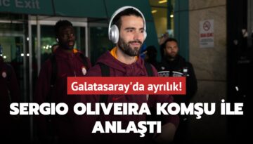 Galatasaray’da ayrılık! Sergio Oliveira komşu ile anlaştı