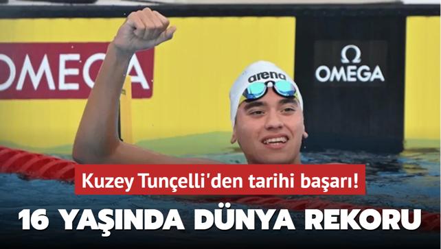 Kuzey Tunçelli’den tarihi başarı! 16 yaşında Dünya rekoru