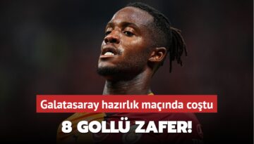 8 gollü zafer! Galatasaray hazırlık maçında coştu