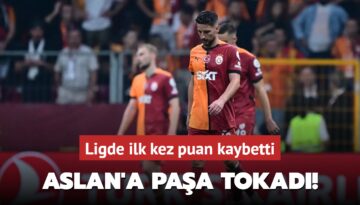 Aslan’a Paşa tokadı! Ligde ilk kez puan kaybetti