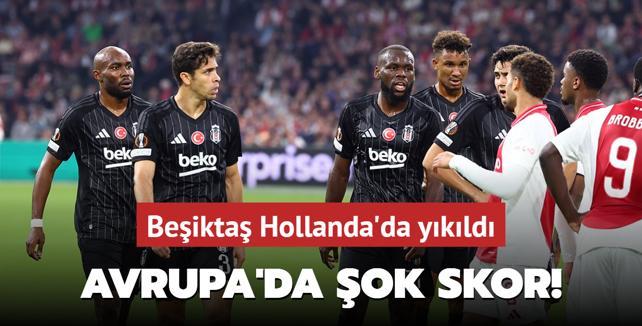 Beşiktaş Hollanda’da yıkıldı! Avrupa’da şok skor