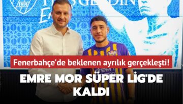 Fenerbahçe’de beklenen ayrılık gerçekleşti! Emre Mor, Süper Lig’de kaldı