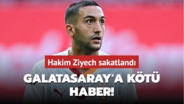 Galatasaray’a kötü haber! Hakim Ziyech sakatlandı