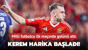 Kerem Aktürkoğlu harika başladı! Milli futbolcu ilk maçında golünü attı