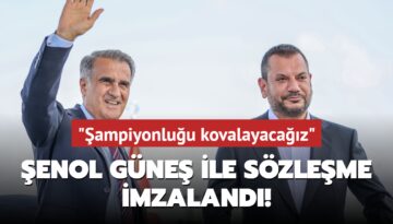 Trabzonspor’da Şenol Güneş ile sözleşme imzalandı! ‘Şampiyonluğu kovalayacağız‘
