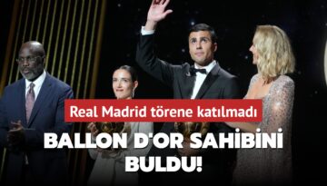 Ballon d’Or sahibini buldu! Real Madrid törene katılmadı
