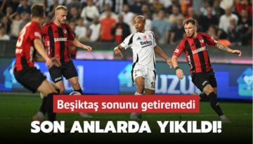 Kartal son anlarda yıkıldı! Beşiktaş sonunu getiremedi