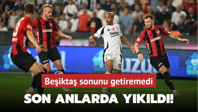 Kartal son anlarda yıkıldı! Beşiktaş sonunu getiremedi
