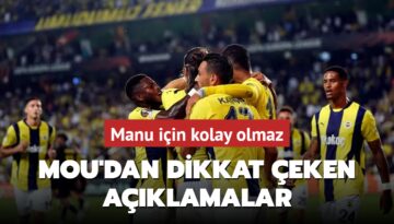 Manu için kolay olmaz