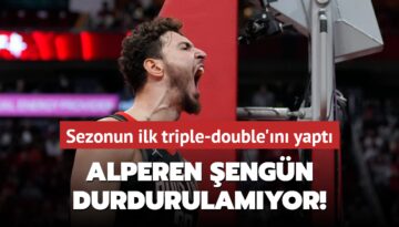 Alperen Şengün durdurulamıyor! Sezonun ilk triple-double’ını yaptı