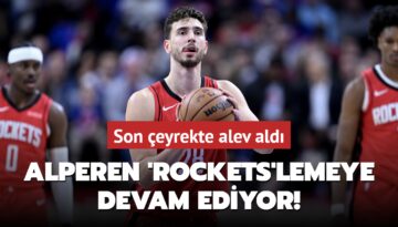 Alperen Şengün ‘Rockets’lemeye devam ediyor! Son çeyrekte alev aldı