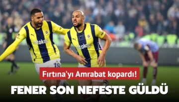 Fırtına’yı Amrabat kopardı!
