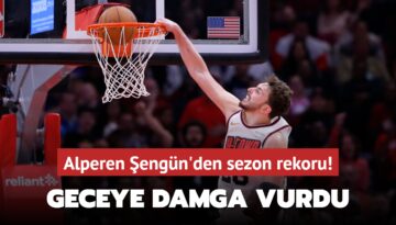 Alperen Şengün’den sezon rekoru! NBA’de geceye damga vurdu