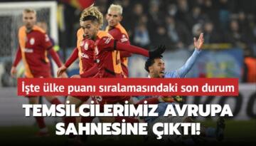 Temsilcilerimiz Avrupa sahnesine çıktı! UEFA ülke puanı sıralaması güncellendi