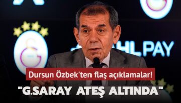 Dursun Özbek’ten flaş açıklamalar! ‘Galatasaray ateş altında‘