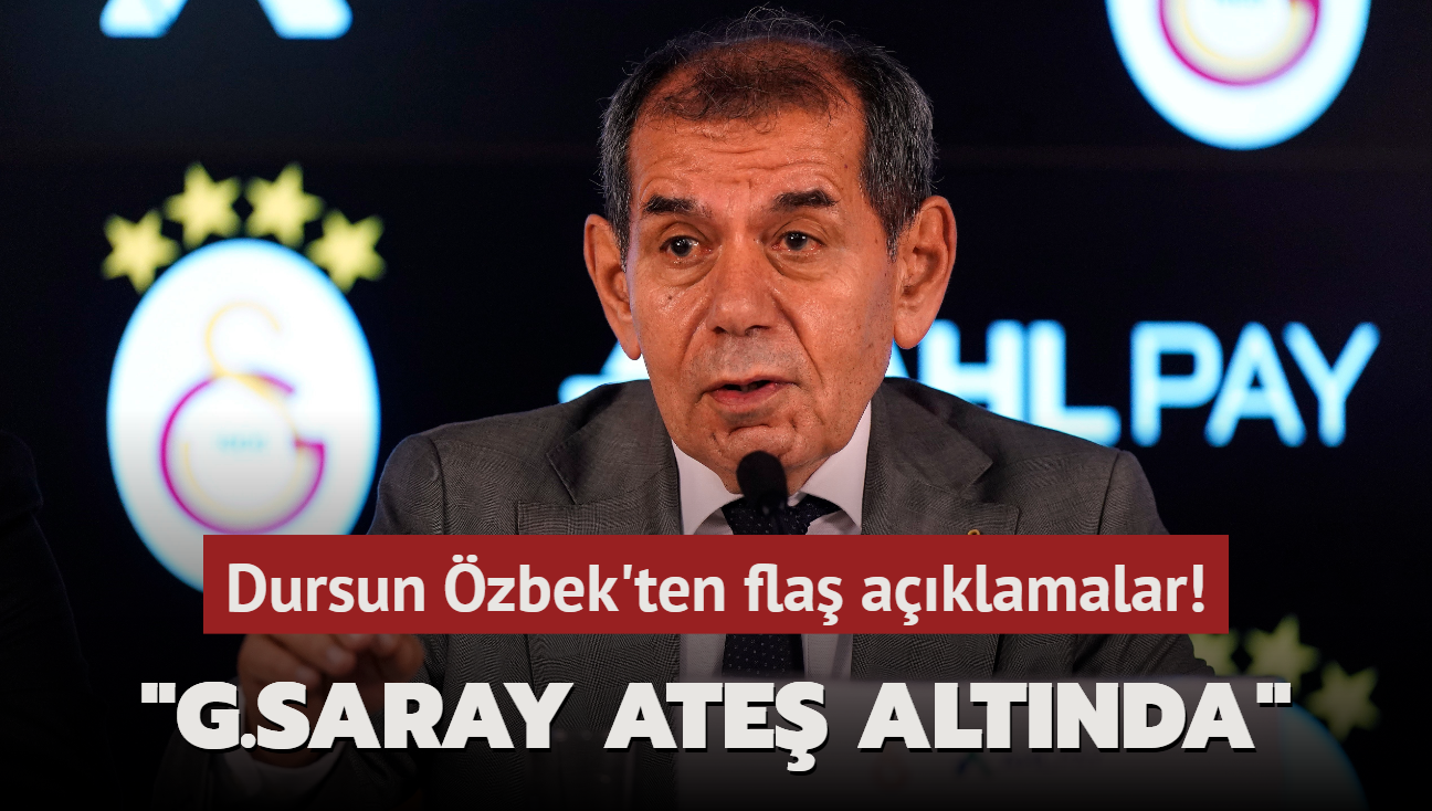 Dursun Özbek’ten flaş açıklamalar! ‘Galatasaray ateş altında‘