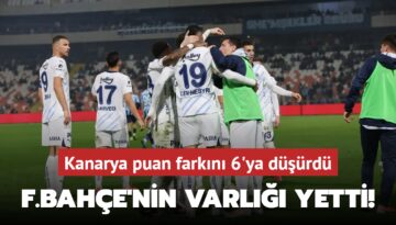F.Bahçe’nin varlığı yetti! Kanarya puan farkını 6’ya düşürdü