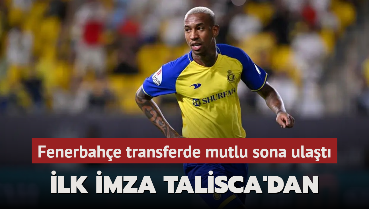 İlk imza Talisca’dan
