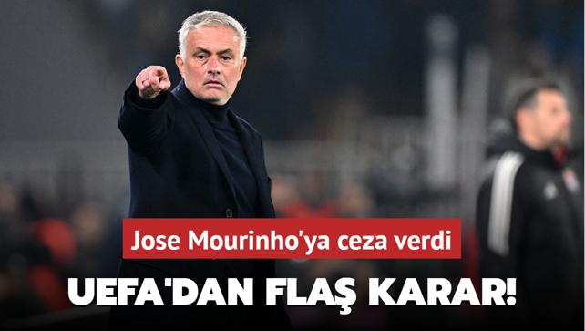 UEFA’dan flaş karar! Jose Mourinho’ya ceza verdi