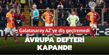 Avrupa defteri kapandı! Galatasaray AZ’ye diş geçiremedi