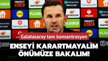 Enseyi karartmayalım önümüze bakalım!