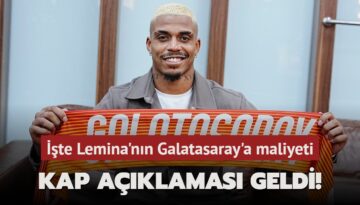 KAP açıklaması geldi! İşte Lemina’nın Galatasaray’a maliyeti