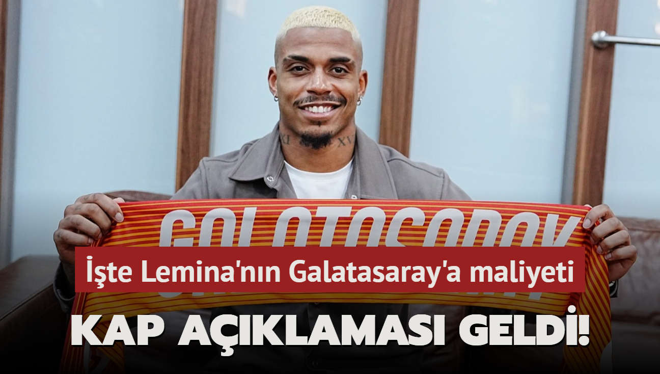 KAP açıklaması geldi! İşte Lemina’nın Galatasaray’a maliyeti