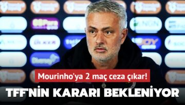 Mourinho’ya 2 maç ceza çıkar