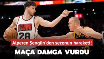 Alperen Şengün’den sezonun hareketi! Maça damga vurdu
