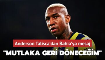 Anderson Talisca’dan Bahia’ya mesaj