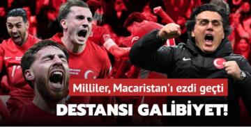 Destansı galibiyet! Milliler, Macaristan’ı ezdi geçti