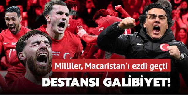 Destansı galibiyet! Milliler, Macaristan’ı ezdi geçti