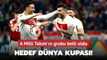 Hedef Dünya Kupası! A Milli Takım’ın grubu belli oldu