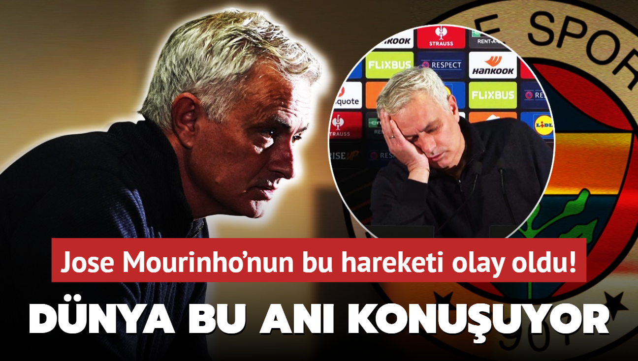 Maçtan sonra Jose Mourinho’nun bu hareketi olay oldu! Dünya bu anı konuşuyor