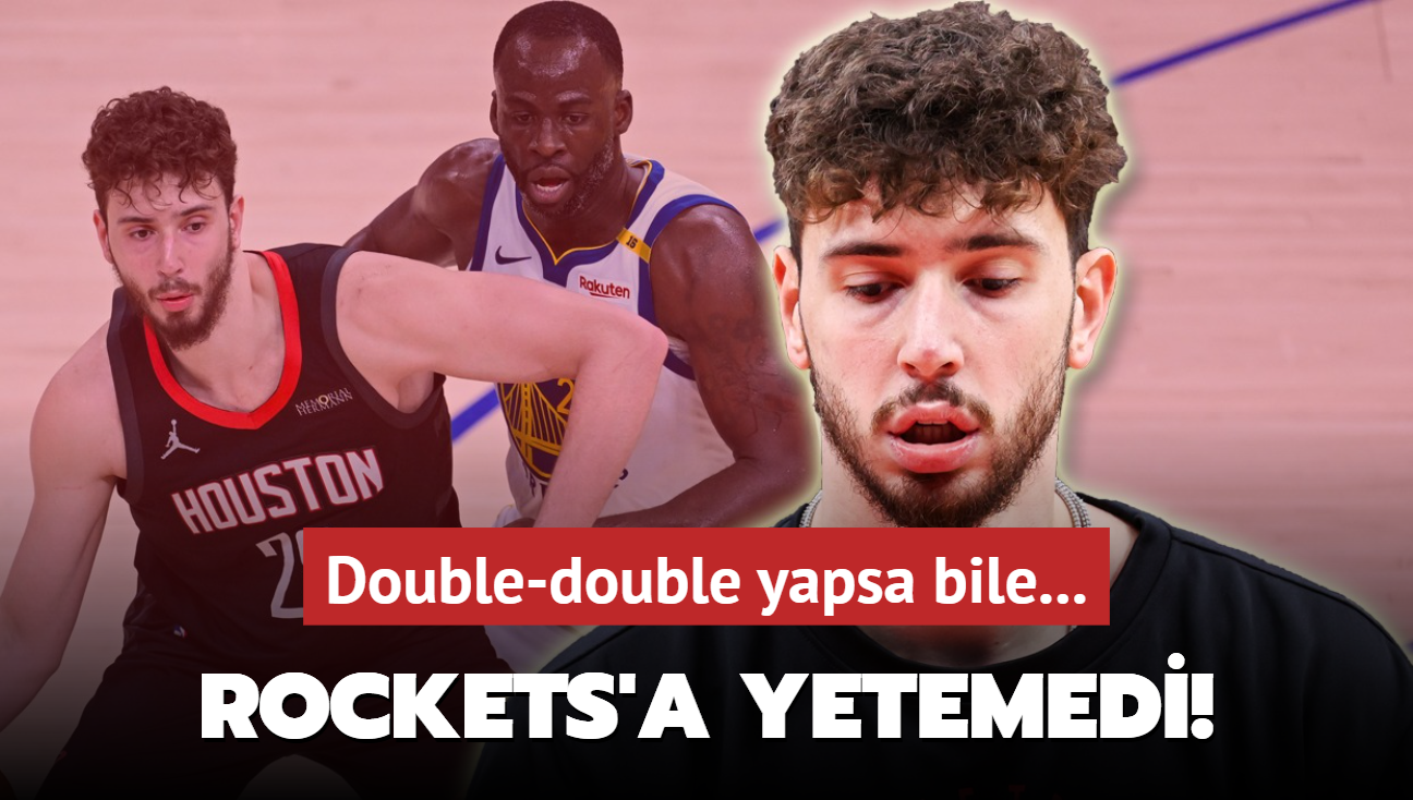 Alperen Şengün, Houston Rockets’a yetemedi! Double-double yapsa bile…
