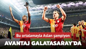 Bu ortalamayla Aslan şampiyon