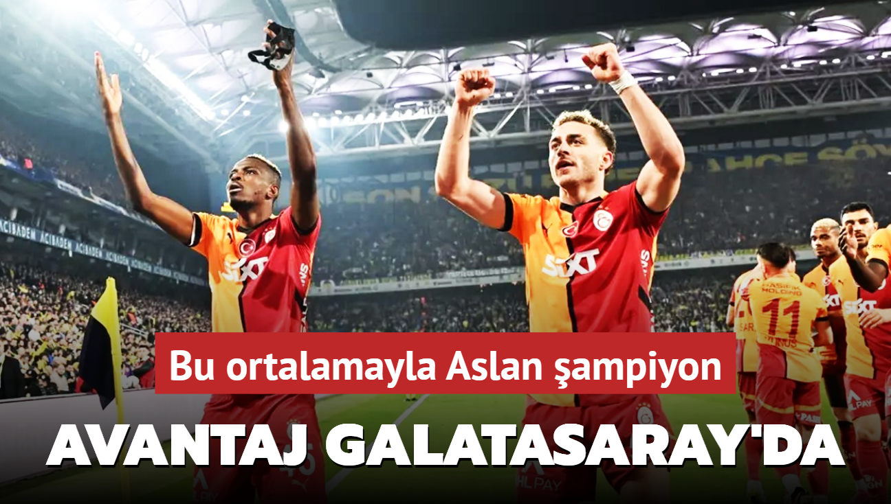 Bu ortalamayla Aslan şampiyon