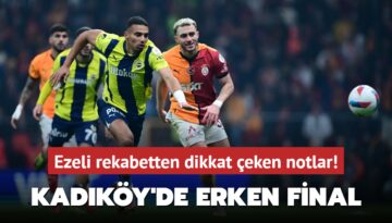 Kadıköy’de erken final